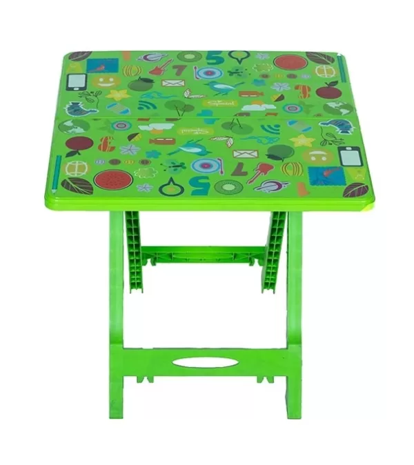 Baby Folding Table Printed Music Parrot Green