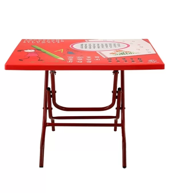 Baby Reading Table Steel Leg Notebook Red