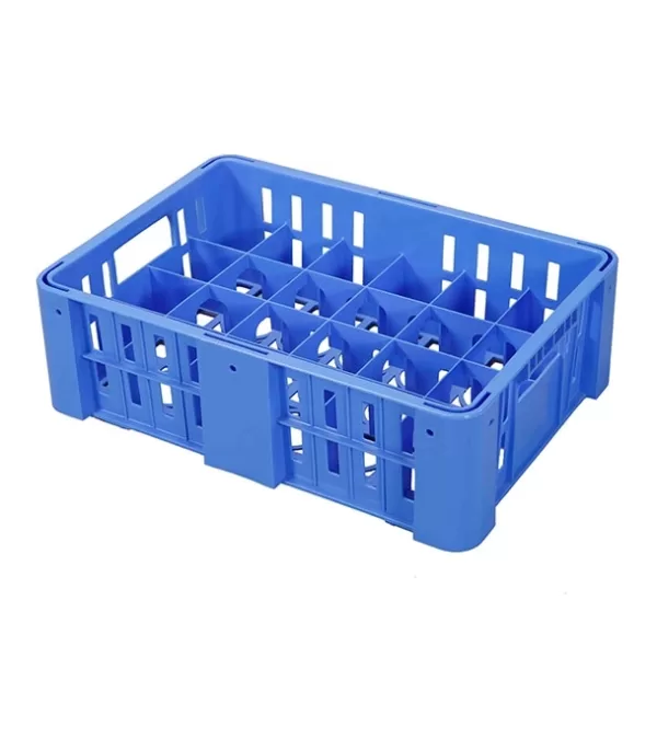 Rfl Decorator Glass Crate SM Blue