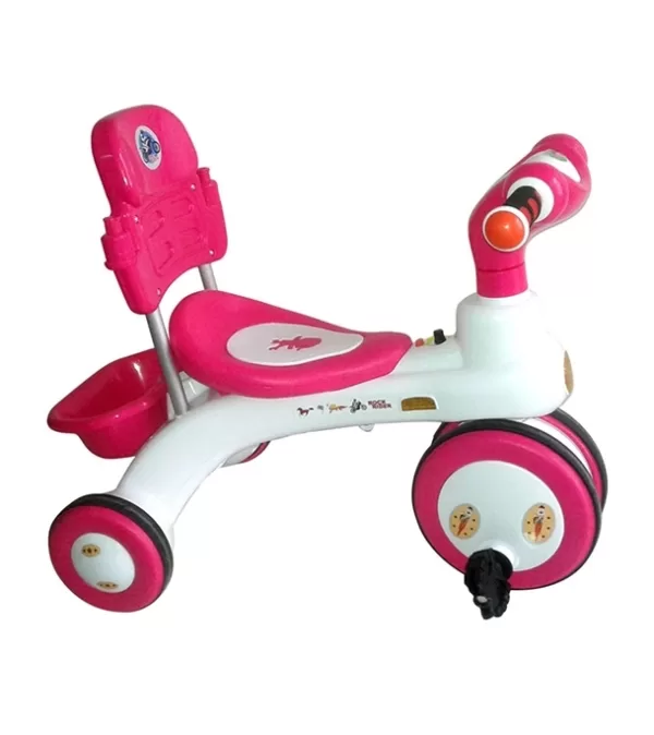 Rock Rider With Backrest-3Y Pink