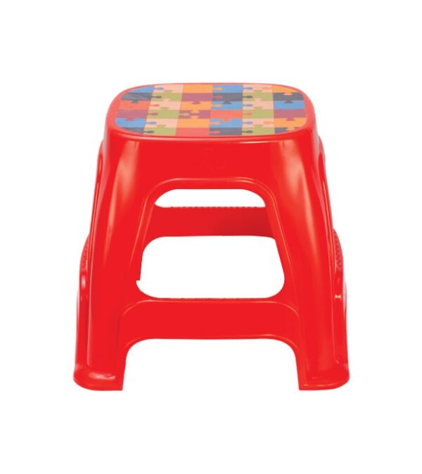 RFL Square Medium Stool Red