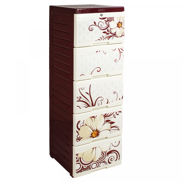 Wardrobe-Oval-Flossy-Daisy-Single-5-Drawer