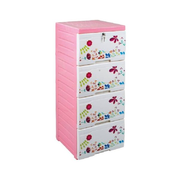 Bengal-Flossy-Blossom-Wardrobe-Single-4-Drawer