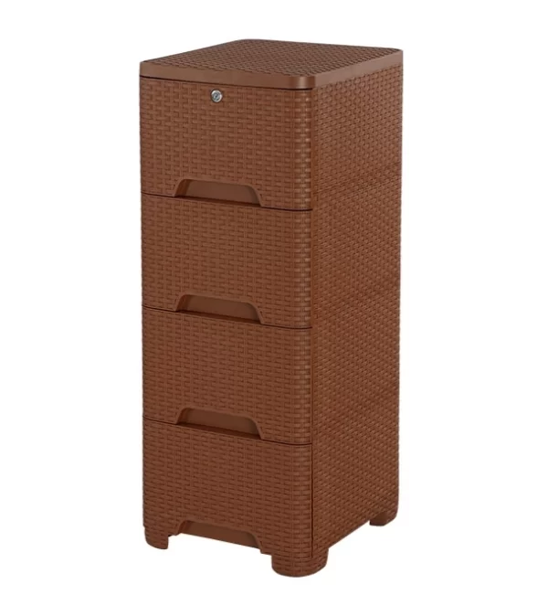 Caino Closet 4 Drawer Eagle Brown - Image 2